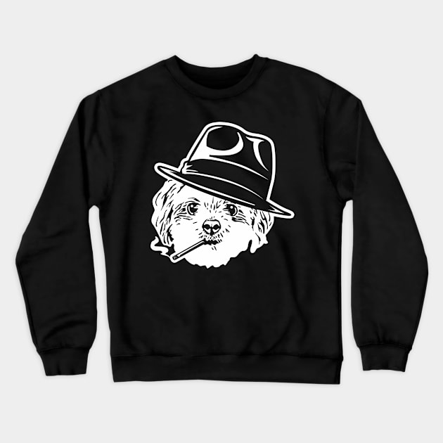 Lhasa Apso Scrapper Crewneck Sweatshirt by Tuff Breeds